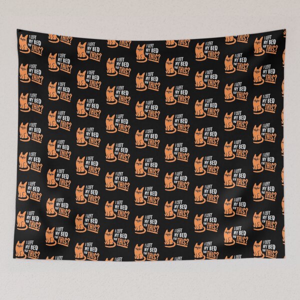 Item preview, Cat I Left My Bed For This? Disappointed Pet designed and sold by shirt-o-mat.