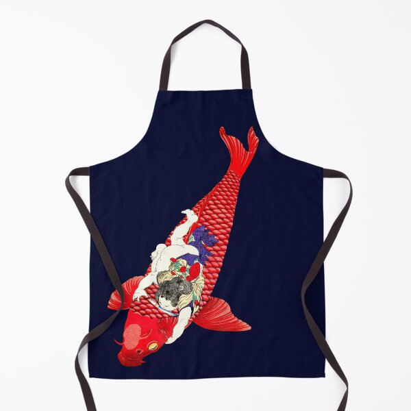 Item preview, The Young Benkai Boy Riding a Giant Koi Fish designed and sold by Pixelchicken.