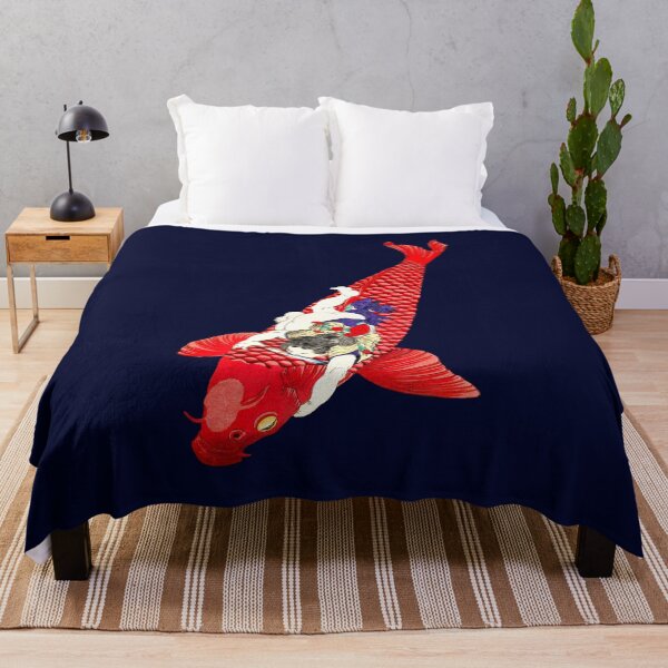 Item preview, The Young Benkai Boy Riding a Giant Koi Fish designed and sold by Pixelchicken.