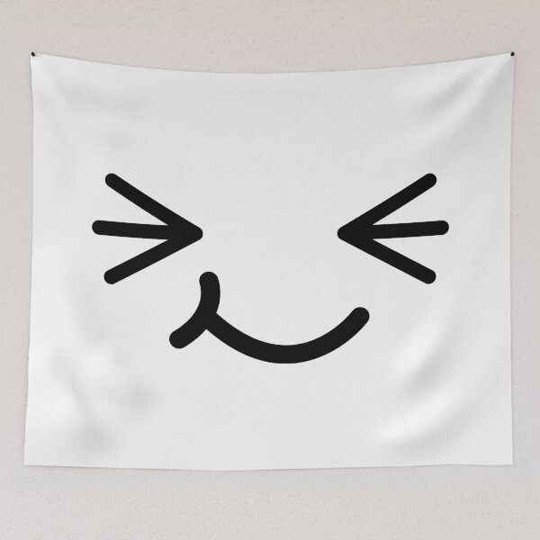 Item preview, Adorable kawaii smiling shy face designed and sold by BlushyPrint.