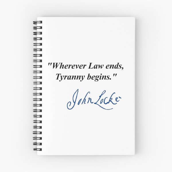 Item preview, Wherever Law ends, Tyranny begins - John Locke (blue signature) designed and sold by Thelittlelord.