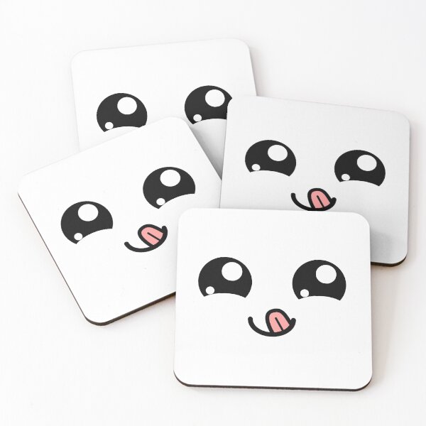 Item preview, Cute kawaii happy smiling tongue out face designed and sold by BlushyPrint.