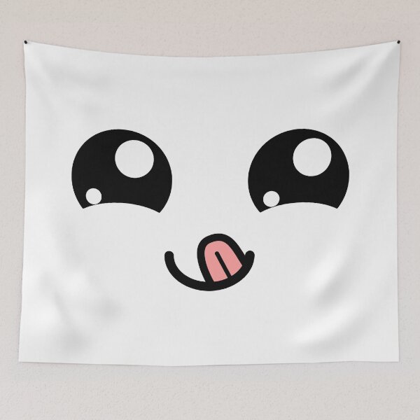 Item preview, Cute kawaii happy smiling tongue out face designed and sold by BlushyPrint.