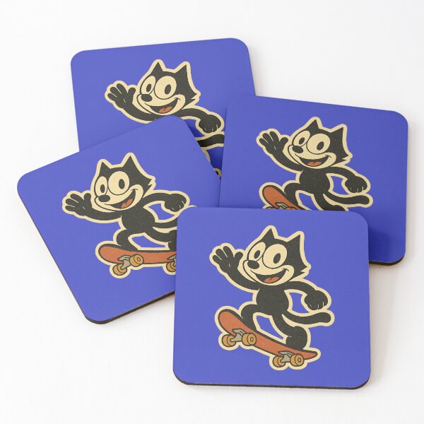 Item preview, FELIX CAT ON A SKATEBOARD VINTAGE ILLUSTRATION designed and sold by infinitearte.
