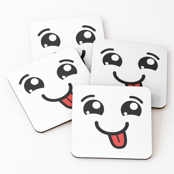 Item preview, Cute kawaii smiling tongue out face designed and sold by BlushyPrint.