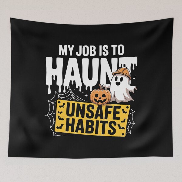 Item preview, Halloween Safety Ghost – Haunt Unsafe Habits designed and sold by PeteLawliiet.