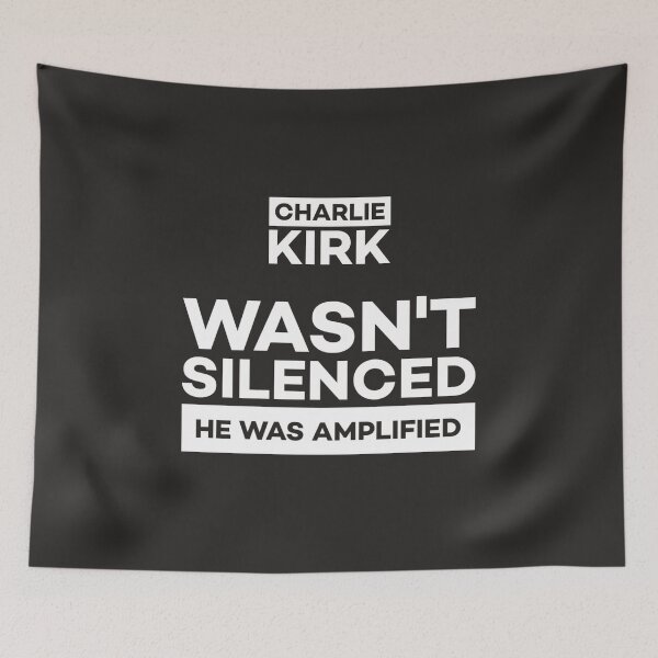 Item preview, Charlie Kirk was Amplified, not Silenced designed and sold by Twittlefish.