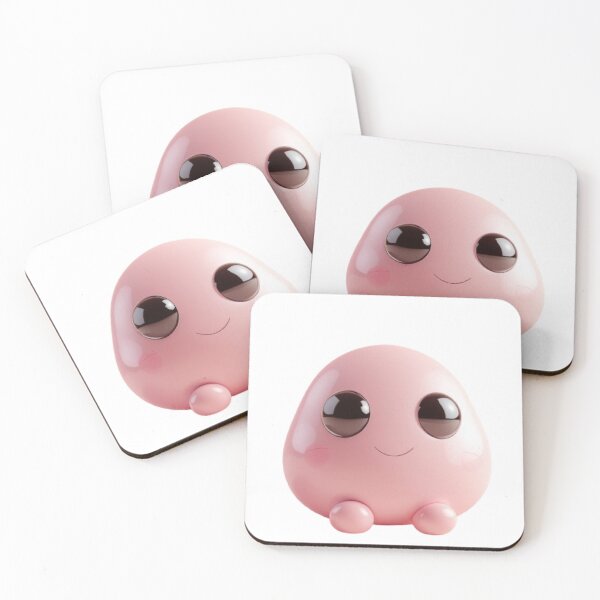 Item preview, Kawaii Pink Blob designed and sold by Rangmanch.