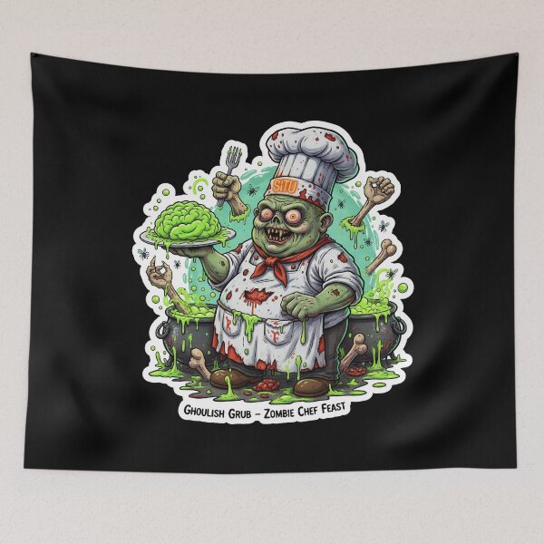 Item preview, Ghoulish Grub Zombie Chef designed and sold by SITU art.