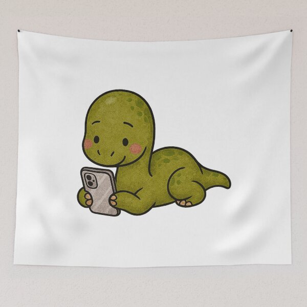 Item preview, Cute lounging dino  designed and sold by CraftWearDesign.