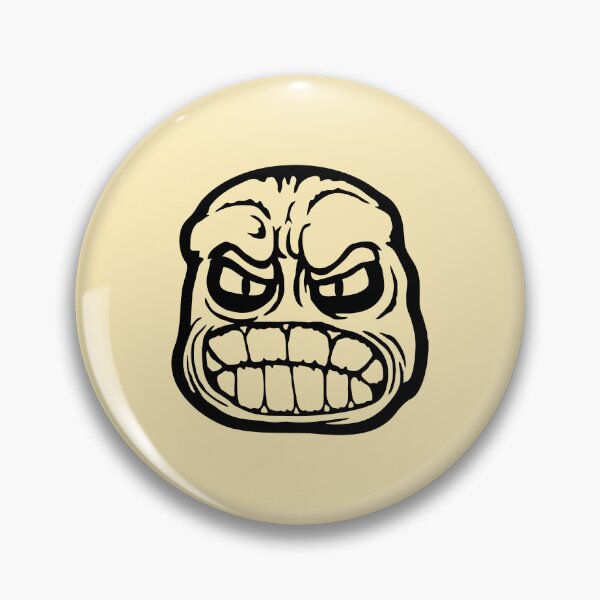 Item preview, Grinding Teeth Monster Angry Grumpy Mad Comic Cartoon Face designed and sold by shirt-o-mat.
