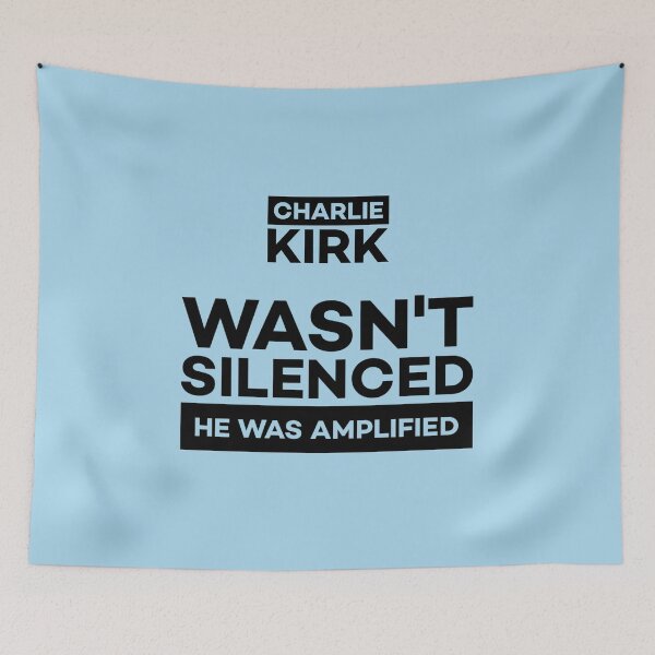 Item preview, Charlie Kirk was Amplified, not Silenced designed and sold by Twittlefish.