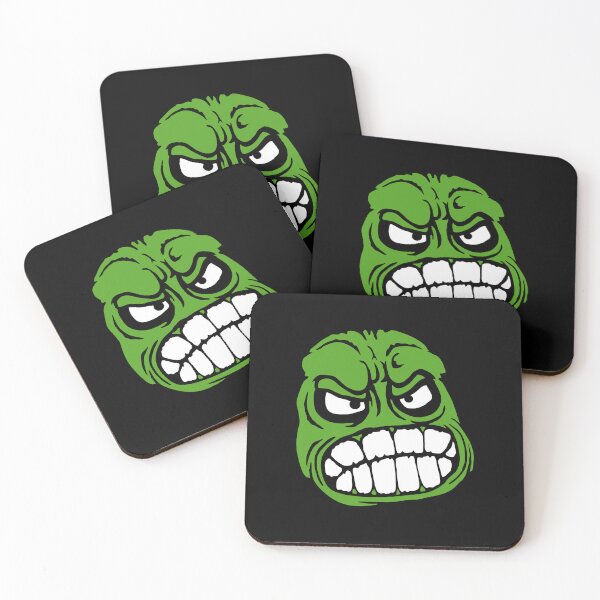 Item preview, Grinding Teeth Monster Angry Grumpy Mad Cartoon Face designed and sold by shirt-o-mat.