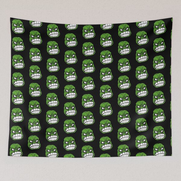 Item preview, Grinding Teeth Monster Angry Grumpy Mad Cartoon Face designed and sold by shirt-o-mat.
