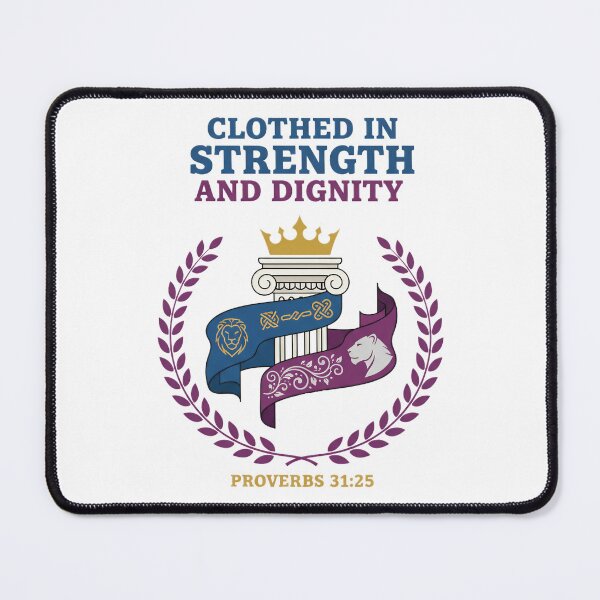 Item preview, Proverbs 31:25 Strength and Dignity Christian Emblem. designed and sold by loveandlightrb.