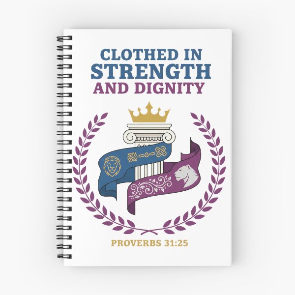 Item preview, Proverbs 31:25 Strength and Dignity Christian Emblem. designed and sold by loveandlightrb.