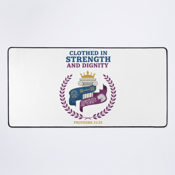 Item preview, Proverbs 31:25 Strength and Dignity Christian Emblem. designed and sold by loveandlightrb.
