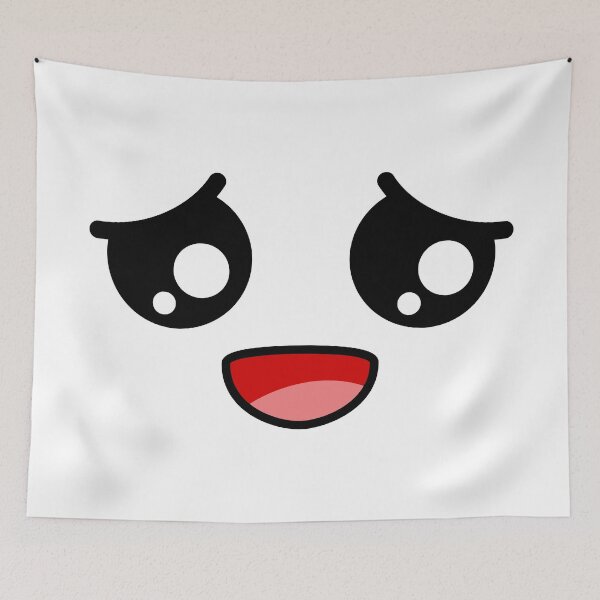 Item preview, Cute kawaii blushing calmed face designed and sold by BlushyPrint.