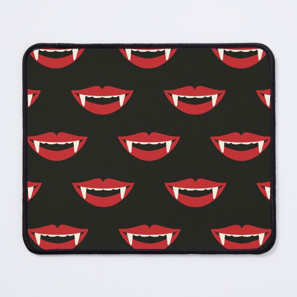 Item preview, Retro Halloween Vampire Teeth Black Pattern designed and sold by trefail.