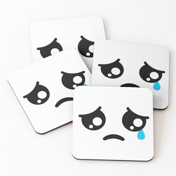 Item preview, Cute kawaii blushing sad face with tear falling designed and sold by BlushyPrint.
