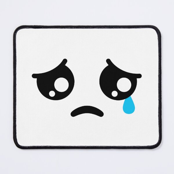 Item preview, Cute kawaii blushing sad face with tear falling designed and sold by BlushyPrint.