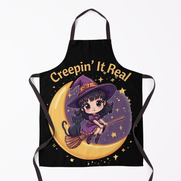 Item preview, Cute Witch Rides the Moonlight designed and sold by AnetasArts.