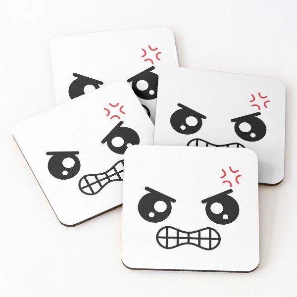Item preview, Sweet kawaii angry face designed and sold by BlushyPrint.