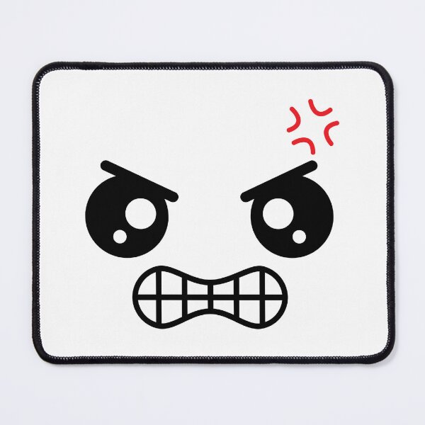 Item preview, Sweet kawaii angry face designed and sold by BlushyPrint.