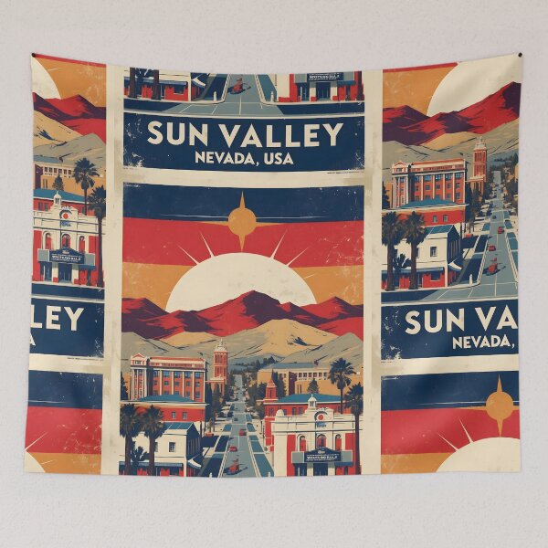 Item preview, Sun Valley Nevada 1950s USA Vintage Travel Tourism designed and sold by TravelersGems.