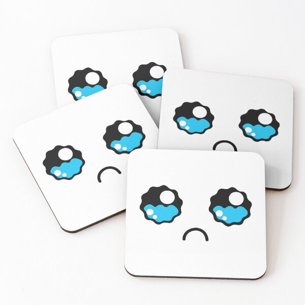 Item preview, Cute kawaii teary sad face designed and sold by BlushyPrint.