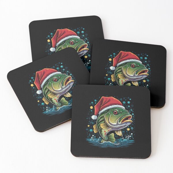 Item preview, Christmas Holiday Men Dad Bass Fish Funny Fishing designed and sold by ZACK ART.