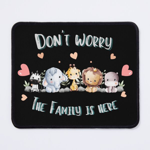 Item preview, Don't Worry Elephant Family designed and sold by BullBooy.