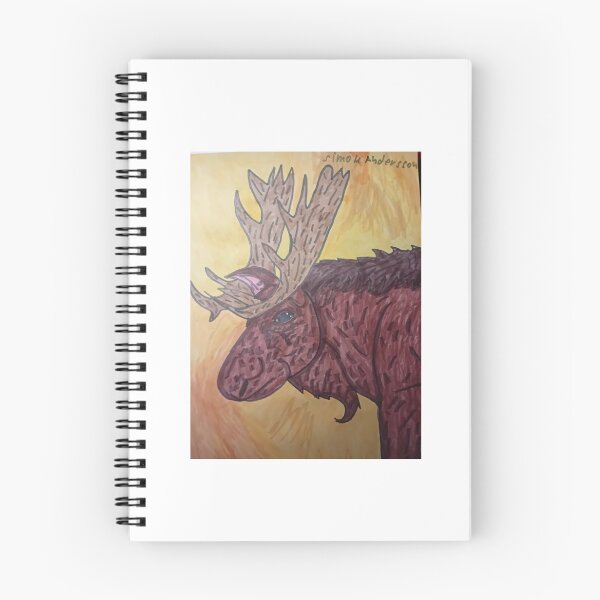Item preview, Majestic Moose – Outsider Nordic Wildlife Art by SpectrumArtSimon designed and sold by SpectrumArtSimon.