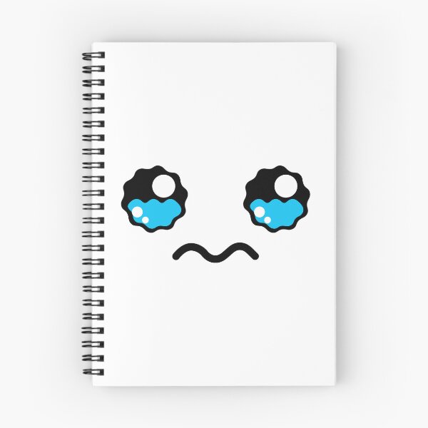 Item preview, Cute kawaii teary face with wavy mouth designed and sold by BlushyPrint.
