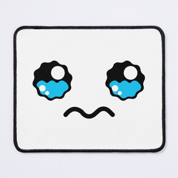 Item preview, Cute kawaii teary face with wavy mouth designed and sold by BlushyPrint.
