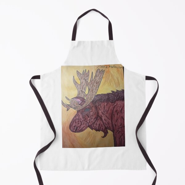 Item preview, Majestic Moose – Outsider Nordic Wildlife Art by SpectrumArtSimon designed and sold by SpectrumArtSimon.