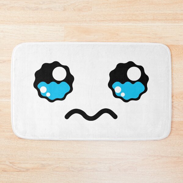 Item preview, Cute kawaii teary face with wavy mouth designed and sold by BlushyPrint.
