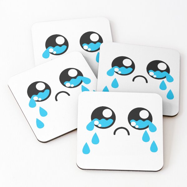 Item preview, Adorable kawaii crying face designed and sold by BlushyPrint.