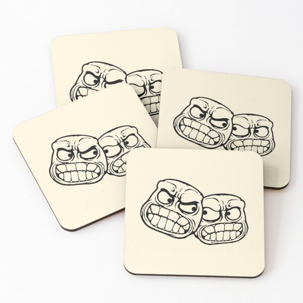 Item preview, 2 Grinding Teeth Monster Enemies Angry Team Argue Friends designed and sold by shirt-o-mat.