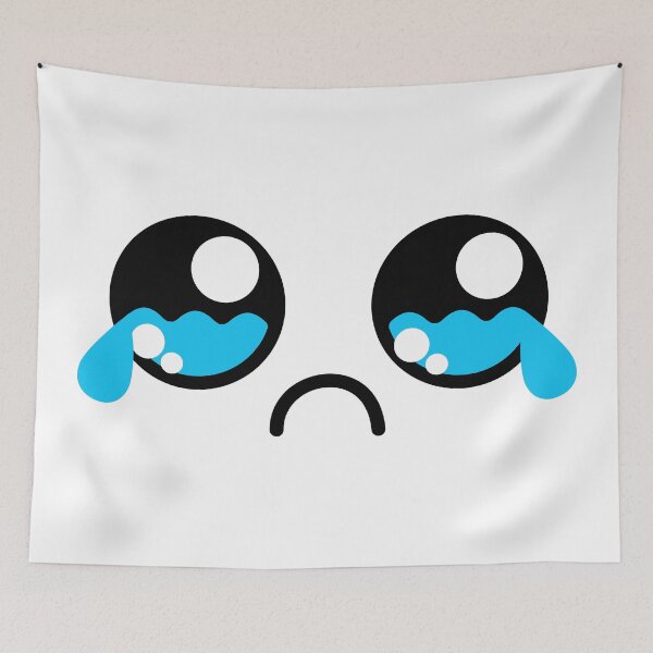 Item preview, Cute kawaii crying face designed and sold by BlushyPrint.