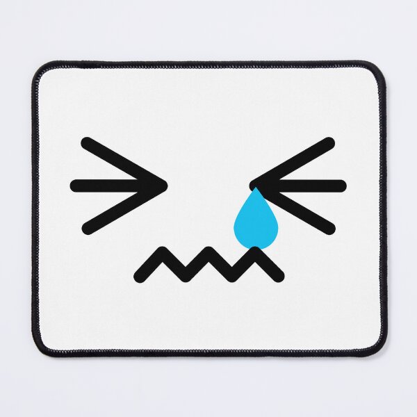 Item preview, Adorable kawaii shy crying face designed and sold by BlushyPrint.