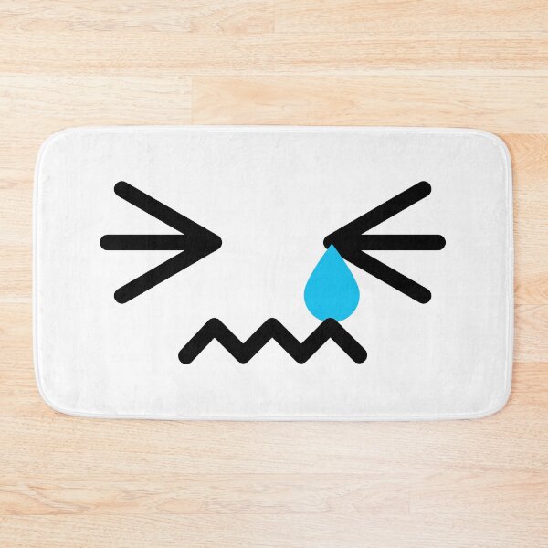 Item preview, Adorable kawaii shy crying face designed and sold by BlushyPrint.