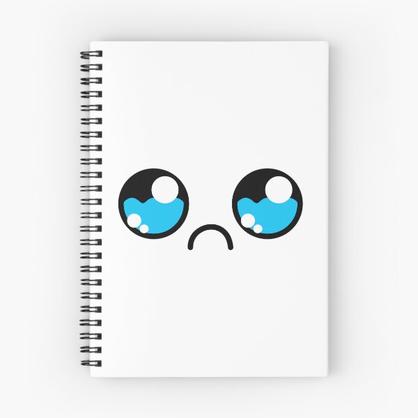 Item preview, Cute kawaii sad teary eyes face designed and sold by BlushyPrint.