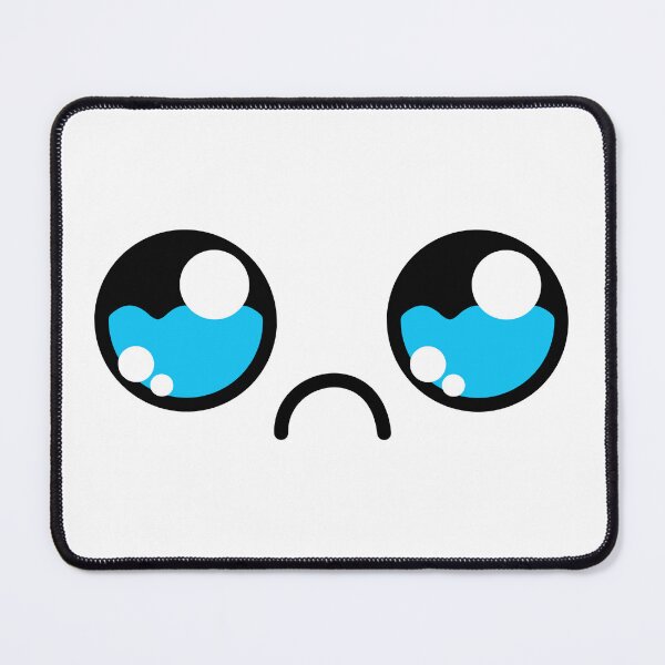Item preview, Cute kawaii sad teary eyes face designed and sold by BlushyPrint.