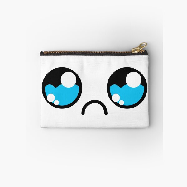 Item preview, Cute kawaii sad teary eyes face designed and sold by BlushyPrint.