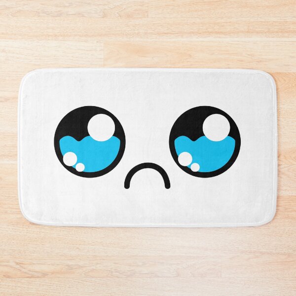 Item preview, Cute kawaii sad teary eyes face designed and sold by BlushyPrint.