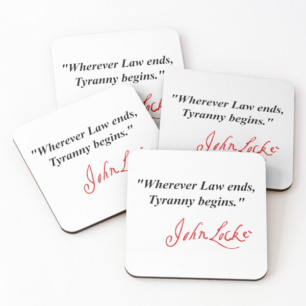 Item preview, Wherever Law ends, Tyranny begins - John Locke (red signature) designed and sold by Thelittlelord.