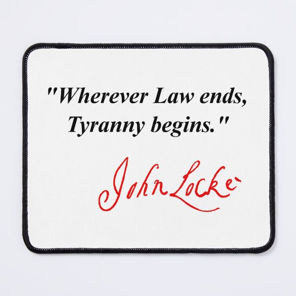 Item preview, Wherever Law ends, Tyranny begins - John Locke (red signature) designed and sold by Thelittlelord.
