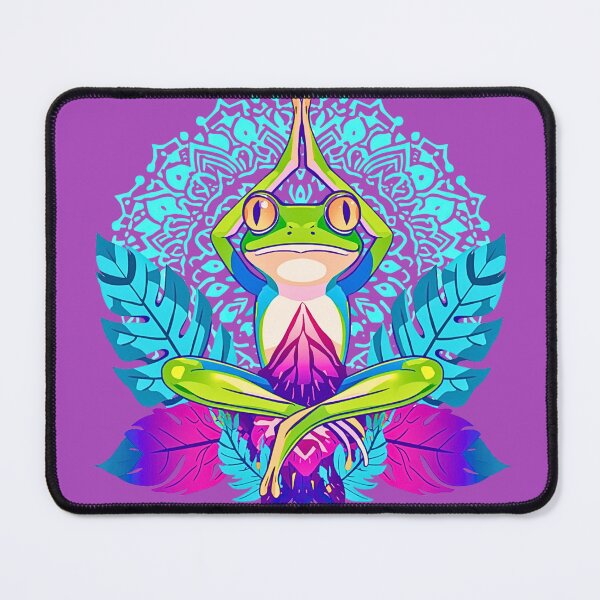Item preview, Aqua Frog Yoga Lotus designed and sold by VibrArtco.