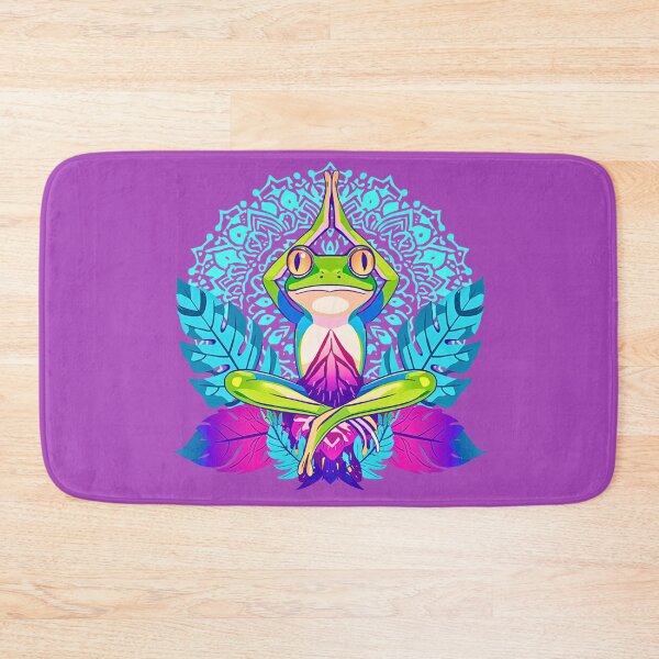 Item preview, Aqua Frog Yoga Lotus designed and sold by VibrArtco.